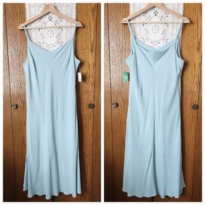 NWT Dip Garden Party Blue Slip Dress